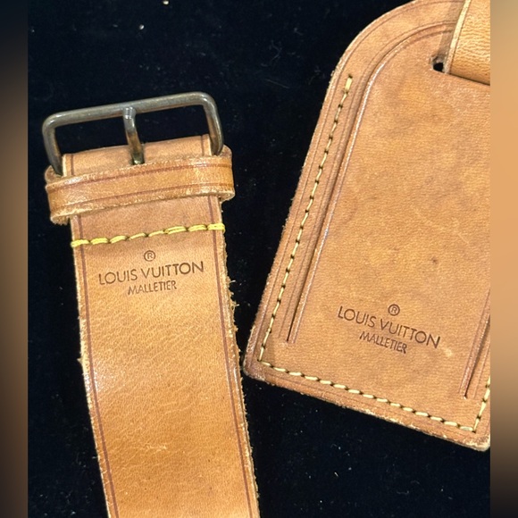 Louis Vuitton Malletier Luggage Tag & Poignet Set - Picture 2 of 4
